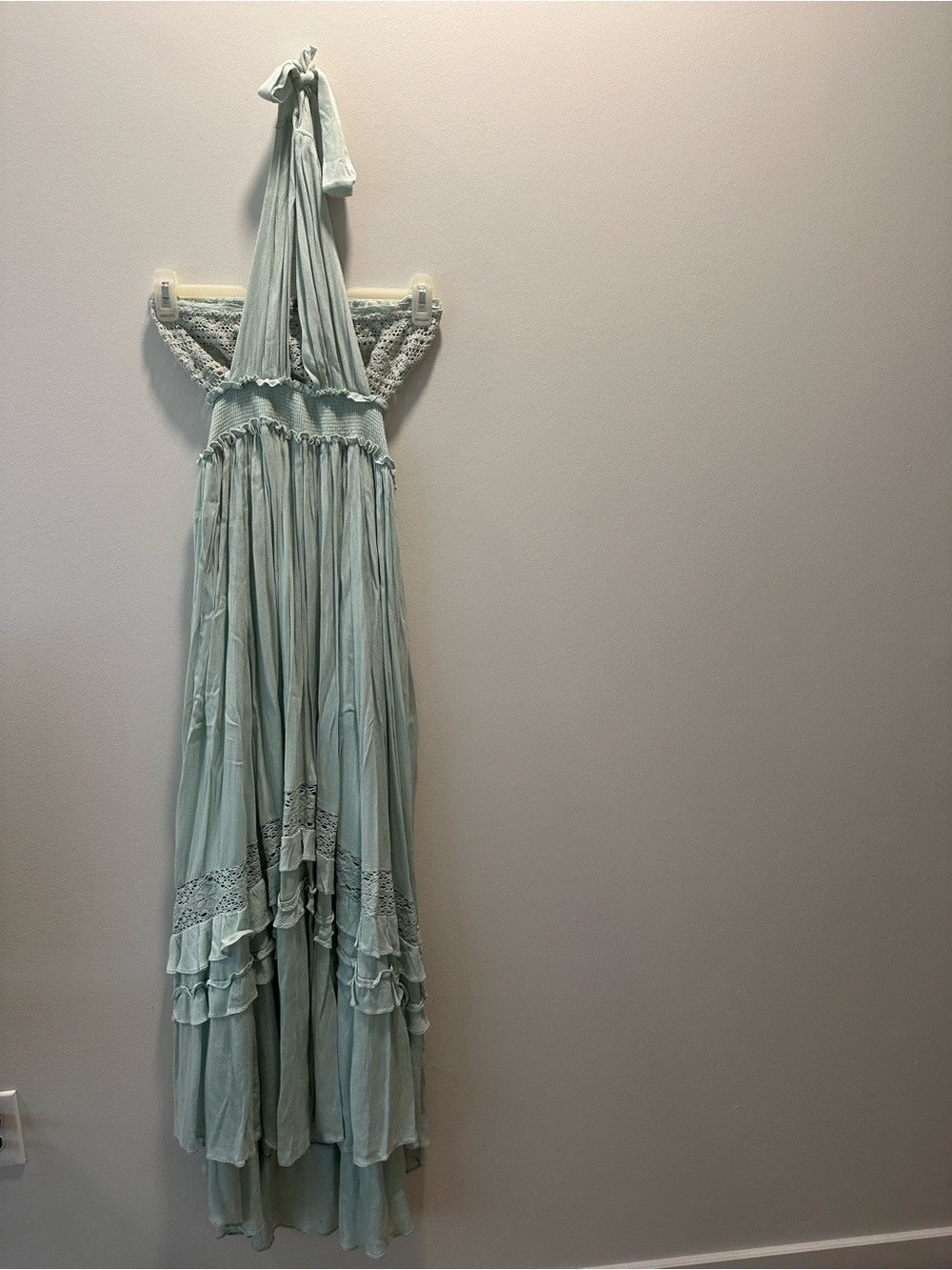Papermoon Mint Green Halter Maxi Dress
